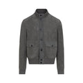 Zegna Leather Blouson Jacket Men