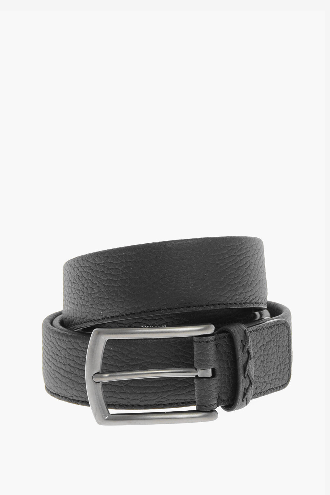 1500~Hammered Leather Belt with Metal Buckle