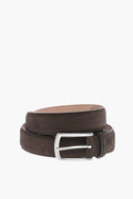 0405~Suede Belt with Metal Buckle
