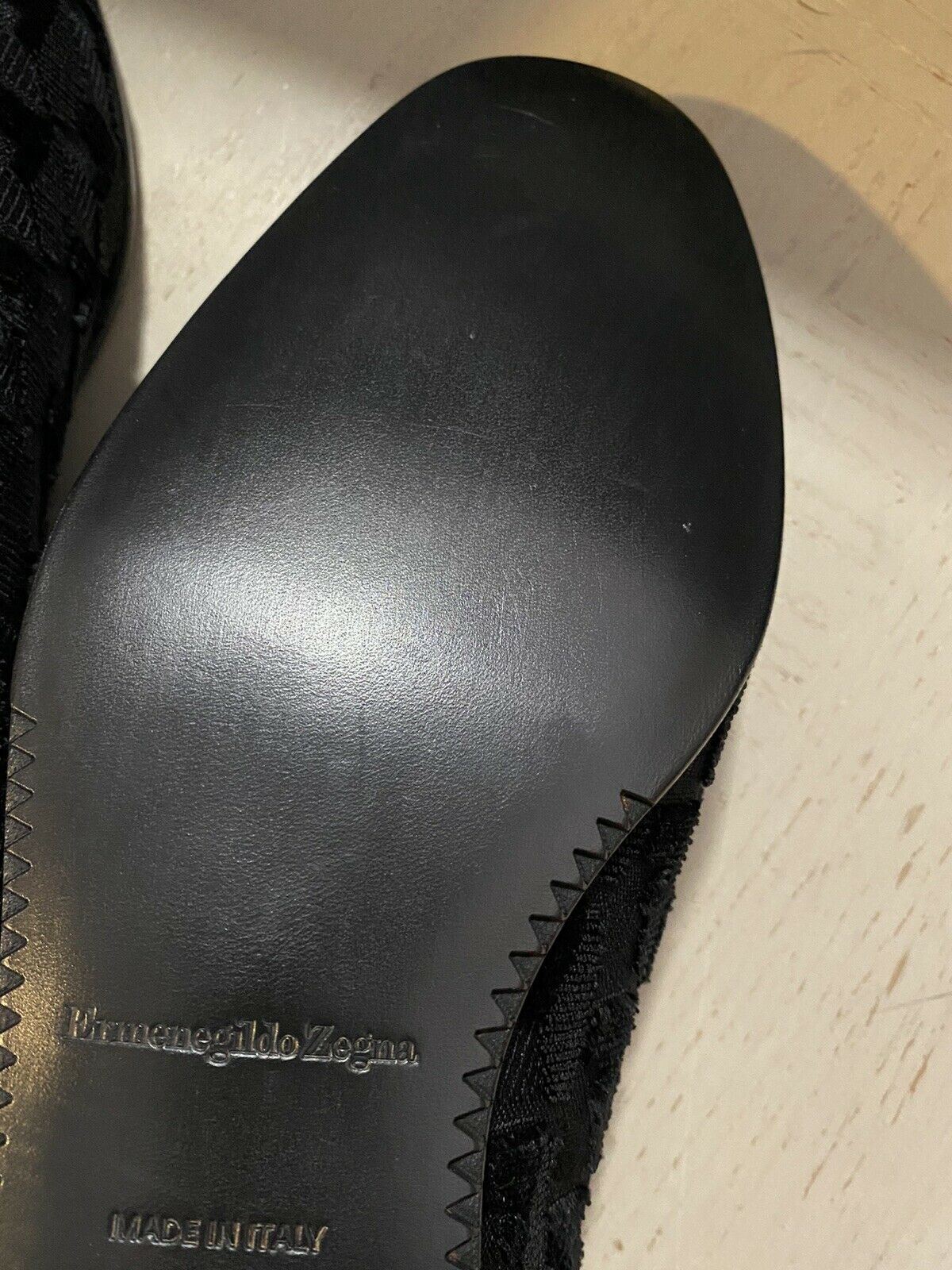 New $650 Ermenegildo Zegna Loafers Shoes Black 9.5 US Italy