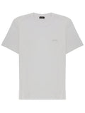 Neutrals Crew Neckline Subtle Chest Logo T-Shirt