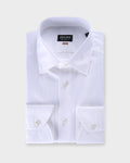White Self Stripe Couture Centoventimila Cotton Shirt