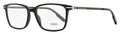 Zegna EZ5246 Acetate Rectangle Eyeglasses — Black
