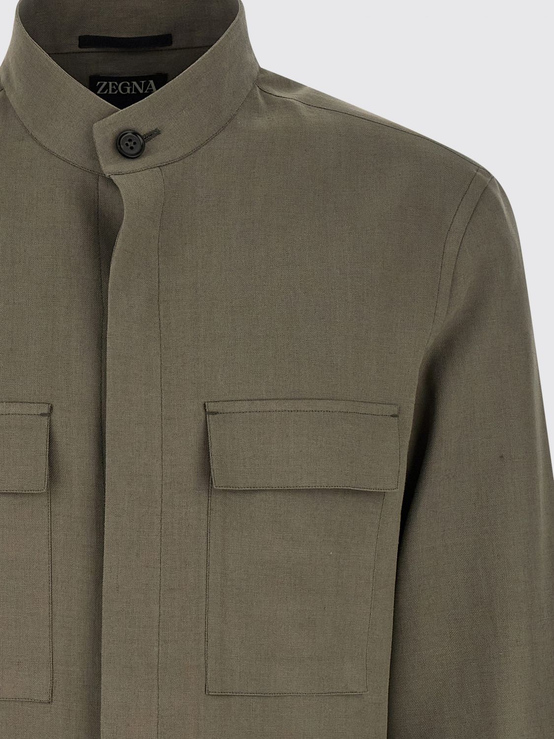 Zegna Jacket Men Grey