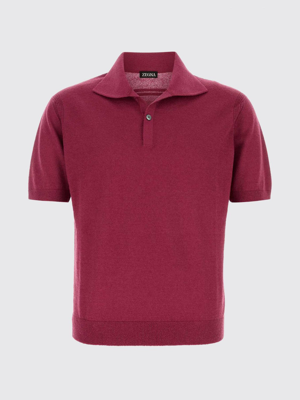 Zegna Polo Shirt Men Crimson