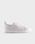 Off White Deerskin Triple Stitch Sneakers