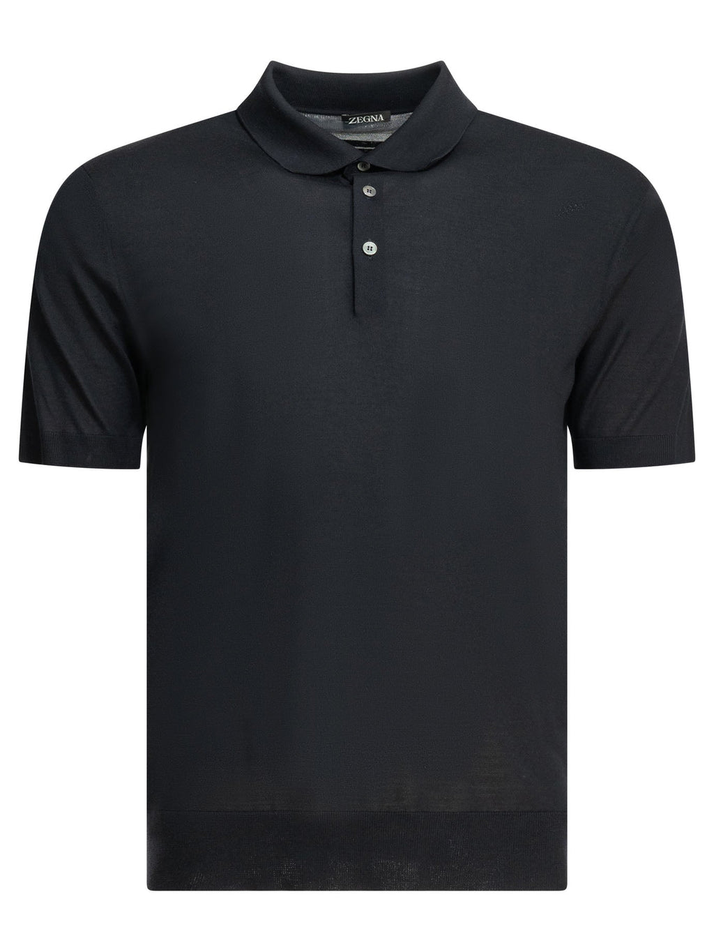 Zegna Wool Polo Shirt Blue Men