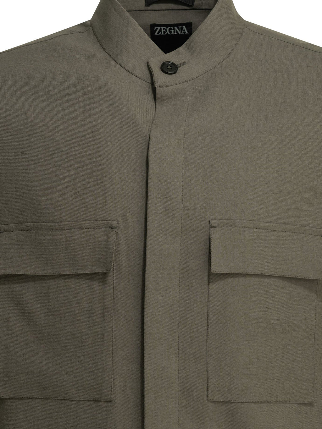 Zegna Overshirt Jacket Brown Men