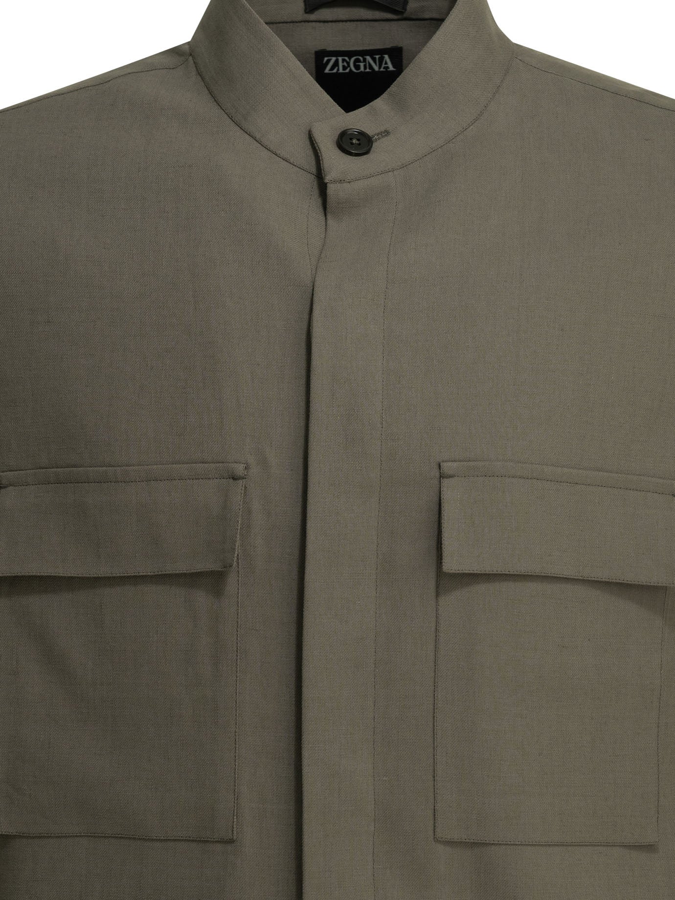 Zegna Overshirt Jacket Brown Men