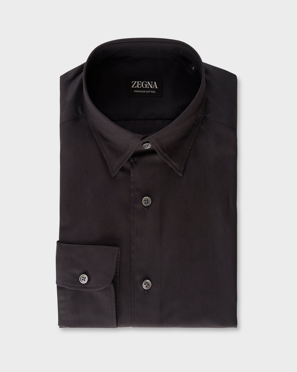Black Premium Cotton Twill Shirt
