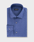 Mid Blue Linen Shirt