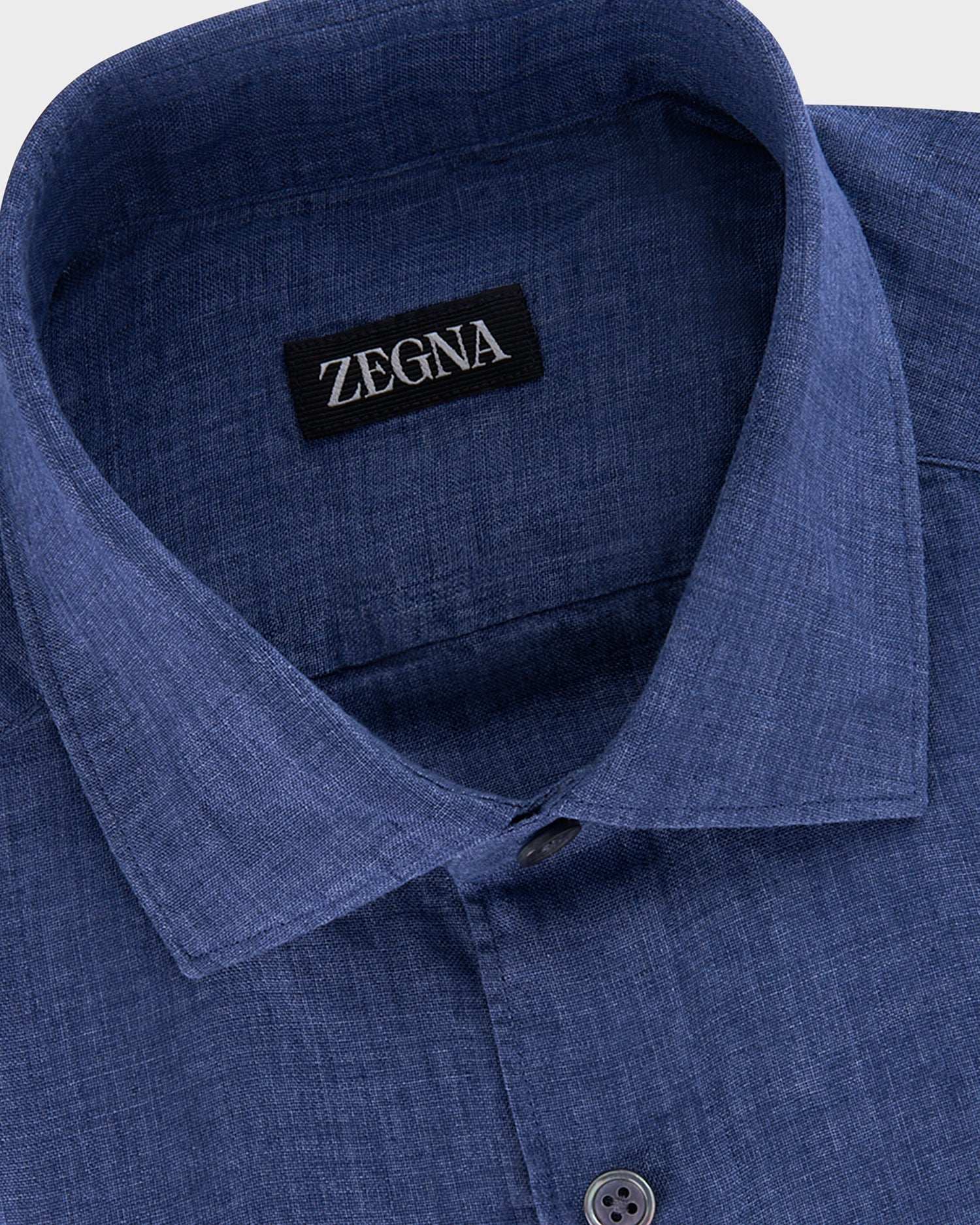 Mid Blue Linen Shirt