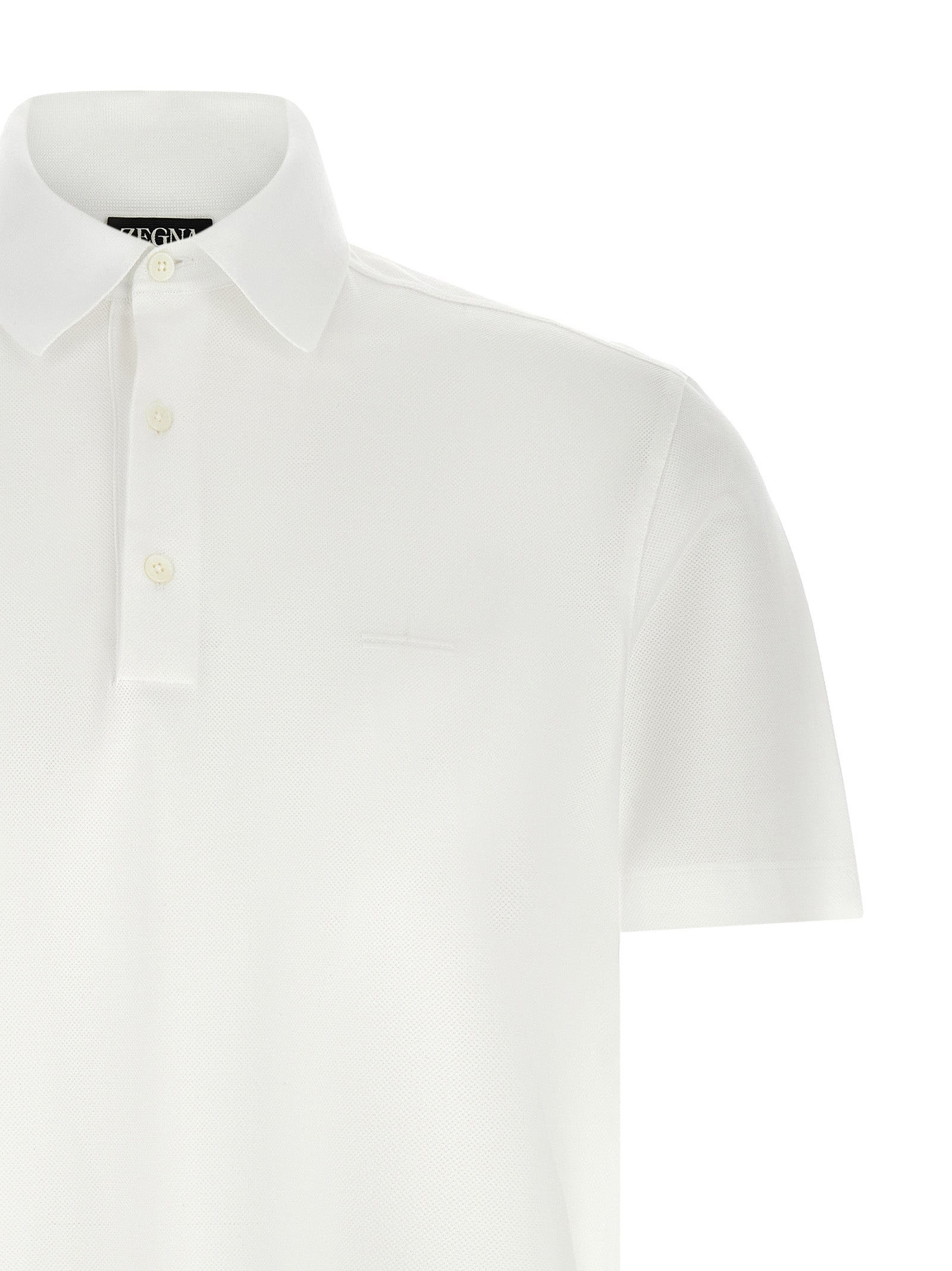 Zegna Men Piqué Cotton Polo Shirt