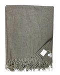 Tessitura Di Novara Cashmere Throw Blanket Gray Taupe - Zegna Fabrics FINAL SALE