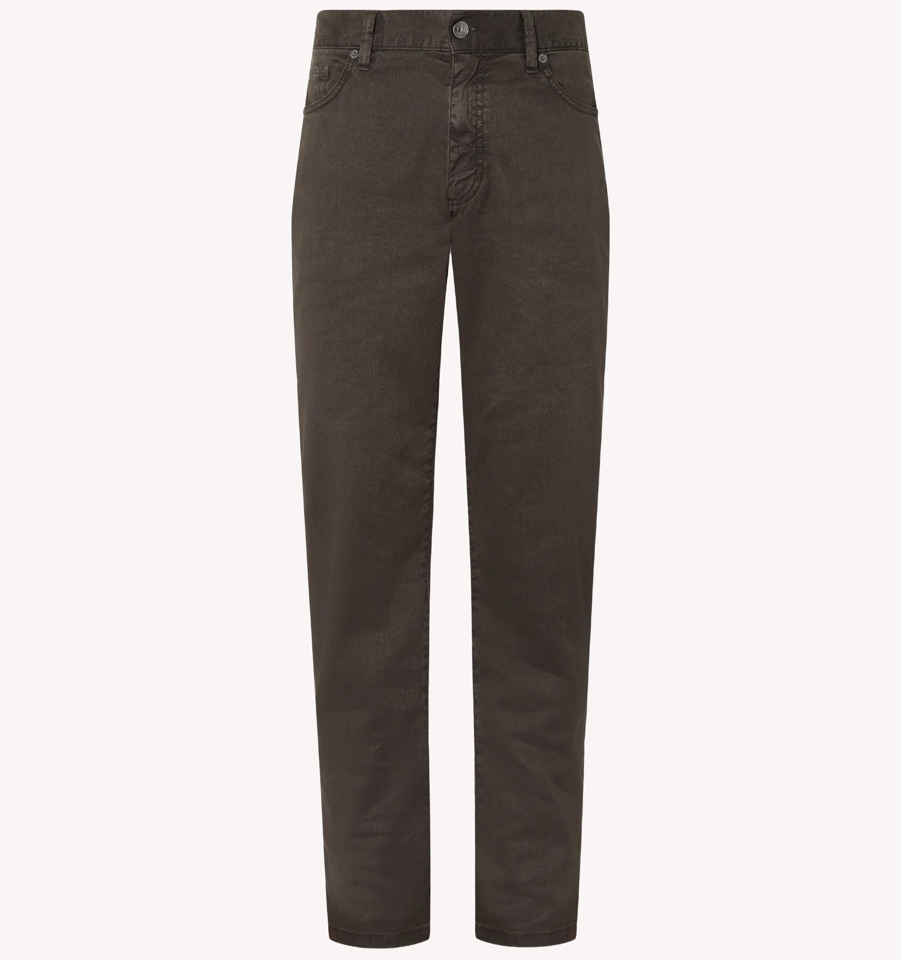 Zegna City 5-Pocket Pant in Chocolate