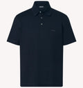 Zegna Piqué Polo in Navy